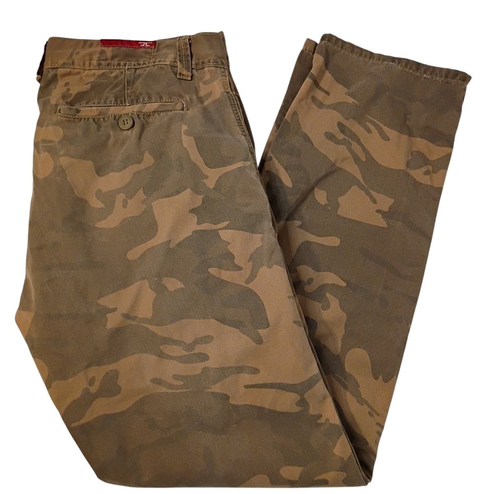 Jordan Craig Pants Mens 36x32 Brown Camo Cotton Straight Streetwear Workwear